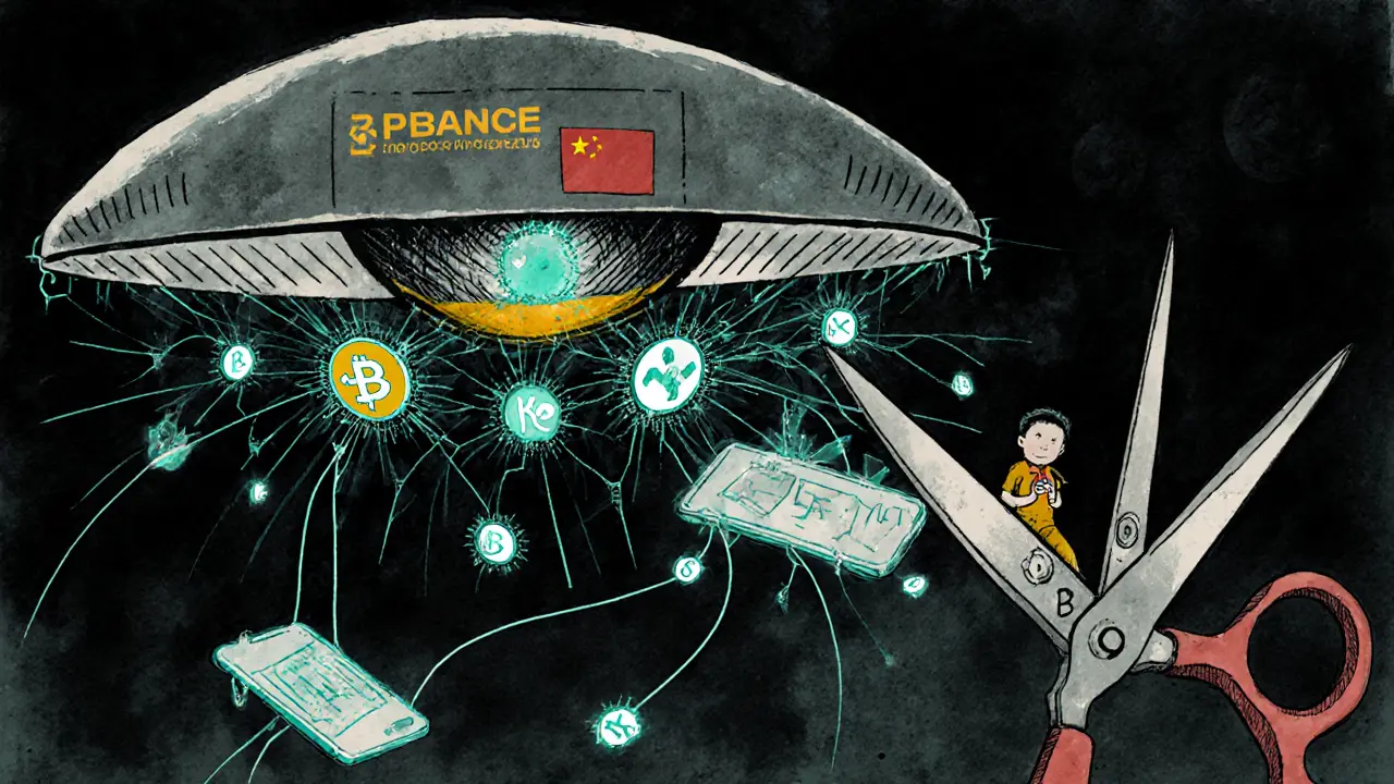Surveillance drone tracks Chinese IP addresses trying to access banned crypto exchanges, which shatter under legal enforcement.