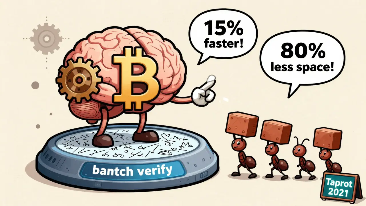 Cartoon node verifying hundreds of Schnorr signatures with one button press