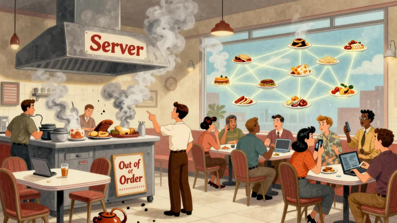 P2P vs Client-Server: Why Blockchain Uses P2P