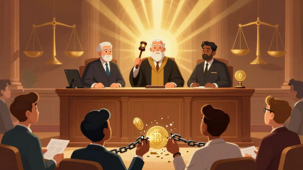 Supreme Court overturning the crypto ban in 2020