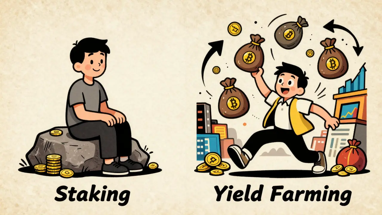 Yield Farming vs Staking: Key Differences Explained for Crypto Investors