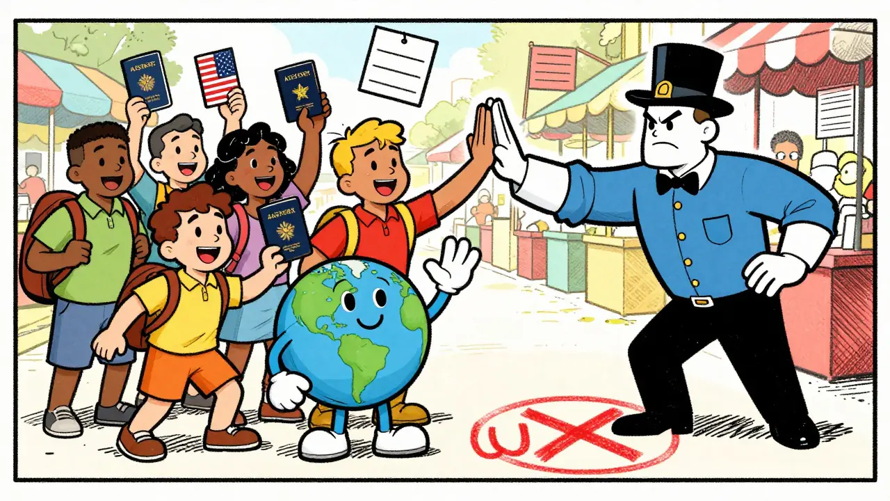 International traders welcomed while US blocked